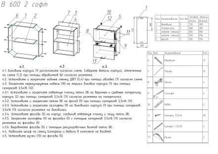 Шкаф верхний 600 2 софт Лофт  